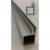 Alu Anodized square profile 20/20 / 1.5 with 2x10 mm bars, 3.5 mm groove