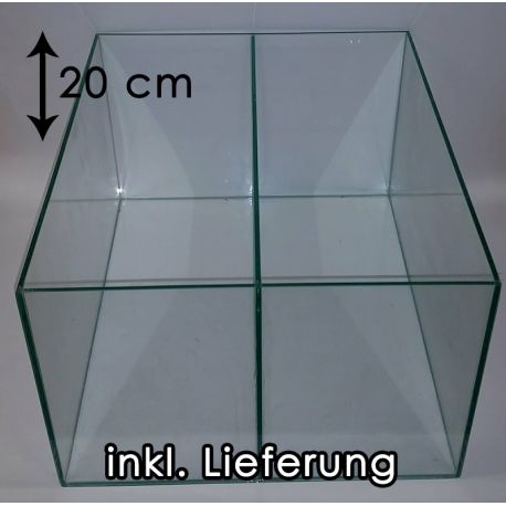 TRANSPARENT Aquarium für Kallax Regale mit 1x Trennscheibe (20 cm)
