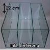 SET TRANSPARENT 2 stk. Aquarium für Kallax Regale mit 2x Trennscheibe (22 cm)