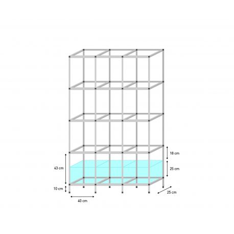 Original Terra-Natur NANO Regal mit 3 Becken