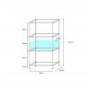 Regal für 80 x 40 x 30 cm Aquarien