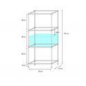 Regal für 80 x 40 x 40 cm Aquarien