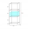 Regal für 80 x 40 x 50 cm Aquarien