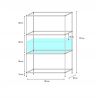 Regal für 120 x 50 x 40 cm Aquarien